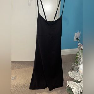 ATHLETA Bodycon Dress with Adjustable Straps and Built in Bra